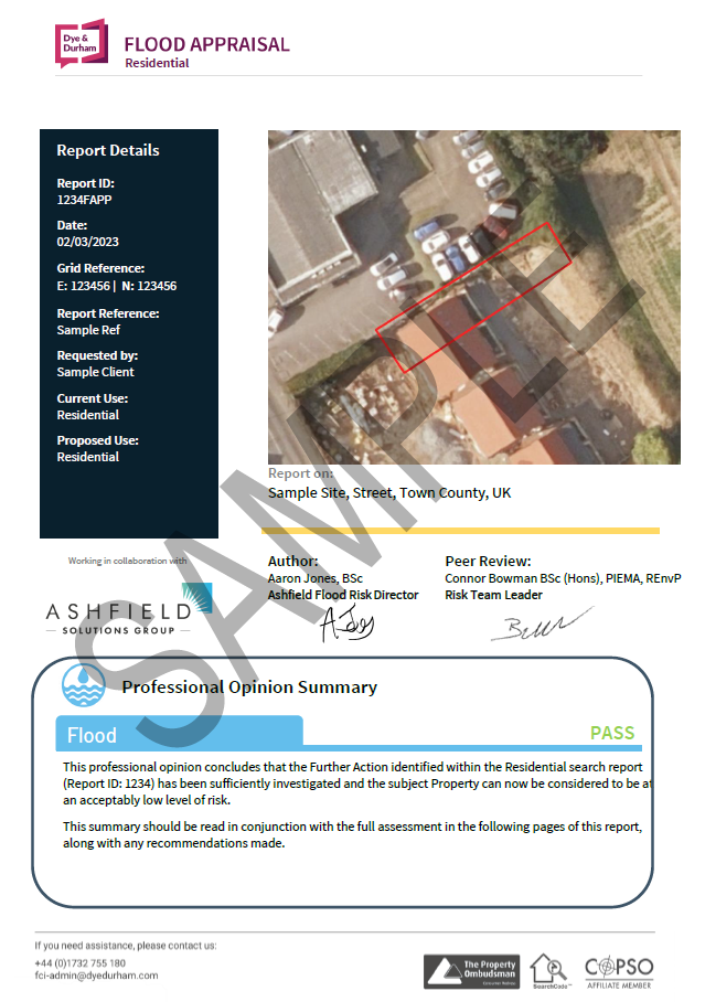 FCI Flood Appraisal Residential